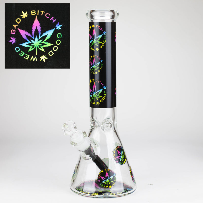 O 14″ Design Exclusive License Glass 7mm Bong Beaker Bong-Box of 6 [C1559-COMBO A]