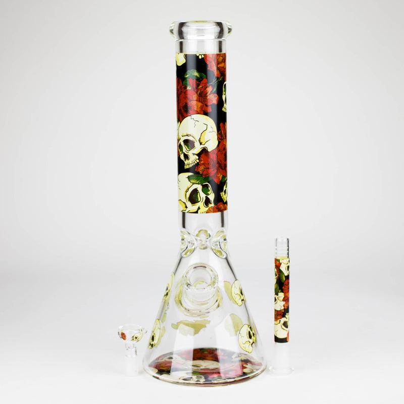 O 14″ Design Exclusive License Glass 7mm Bong Beaker Bong-Box of 6 [C1559-COMBO A]