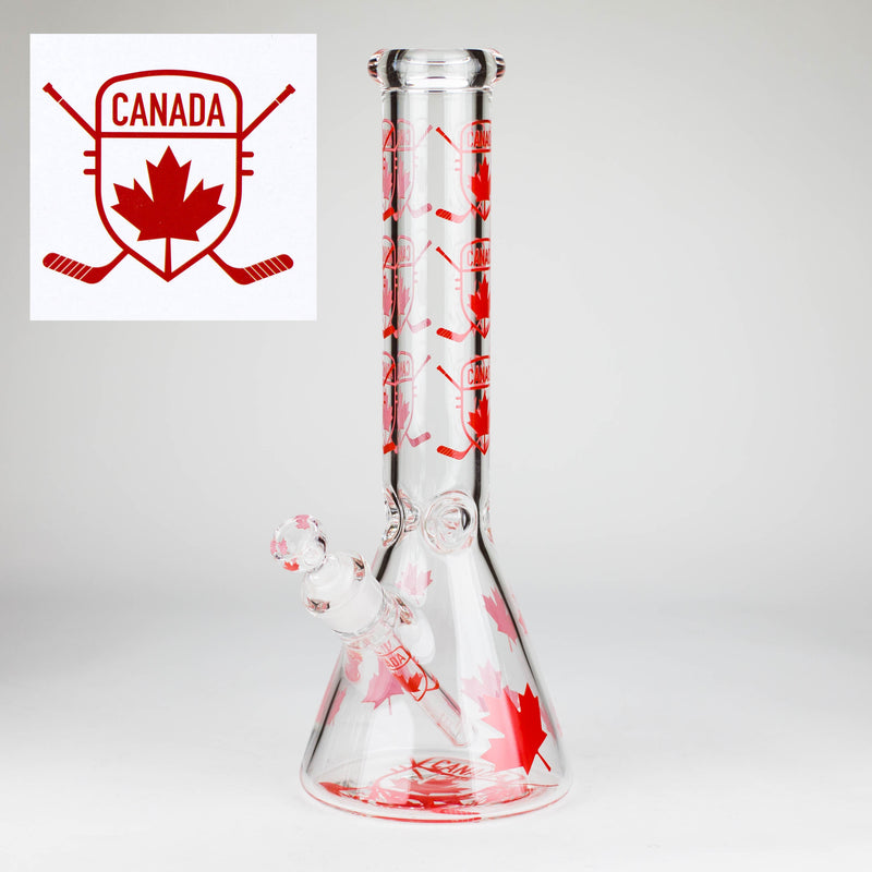 O 14″ Design Exclusive License Glass 7mm Bong Beaker Bong-Box of 6 [C1559-COMBO B]