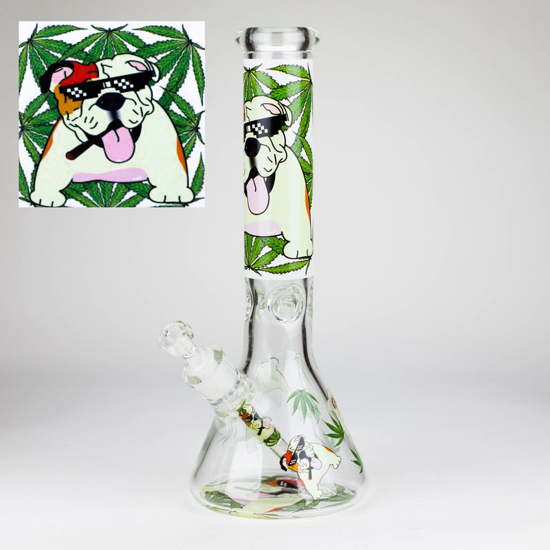 O 14″ Design Exclusive License Glass 7mm Bong Beaker Bong-Box of 6 [C1559-COMBO B]