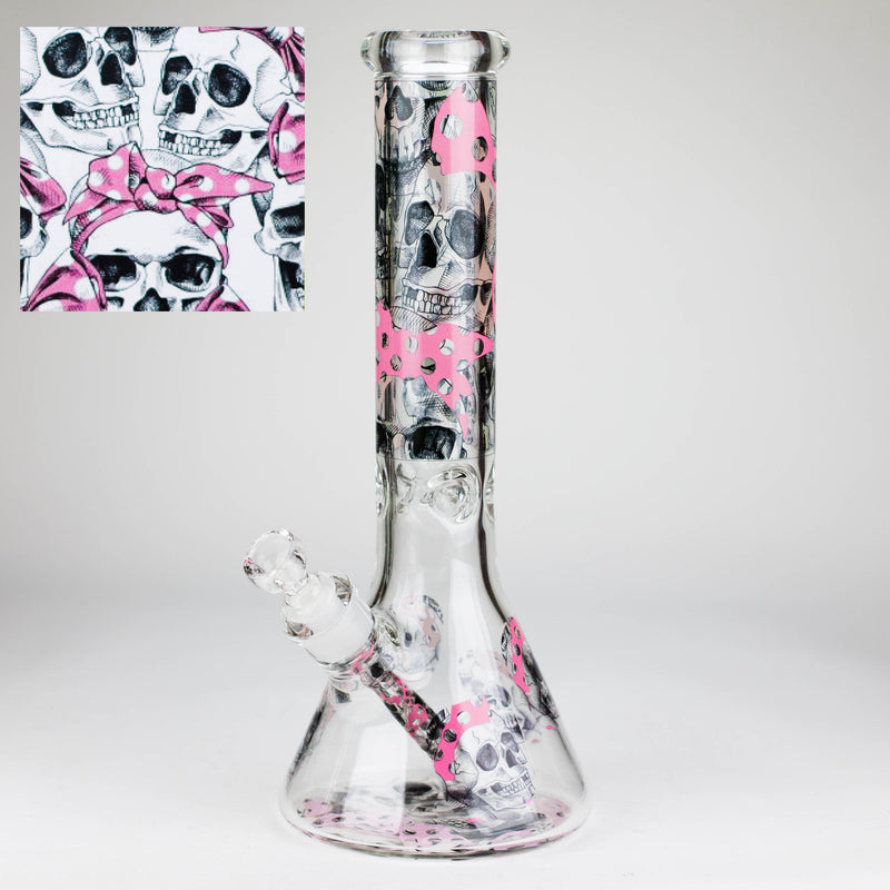 O 14″ Design Exclusive License Glass 7mm Bong Beaker Bong-Box of 6 [C1559-COMBO B]