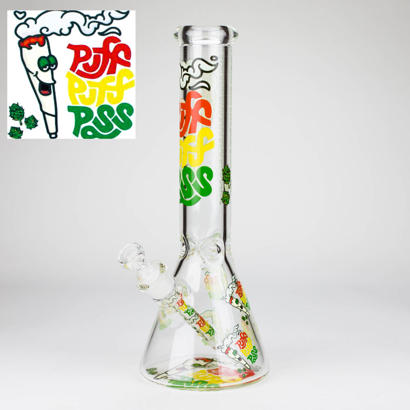 O 14″ Design Exclusive License Glass 7mm Bong Beaker Bong-Box of 6 [C1559-COMBO B]