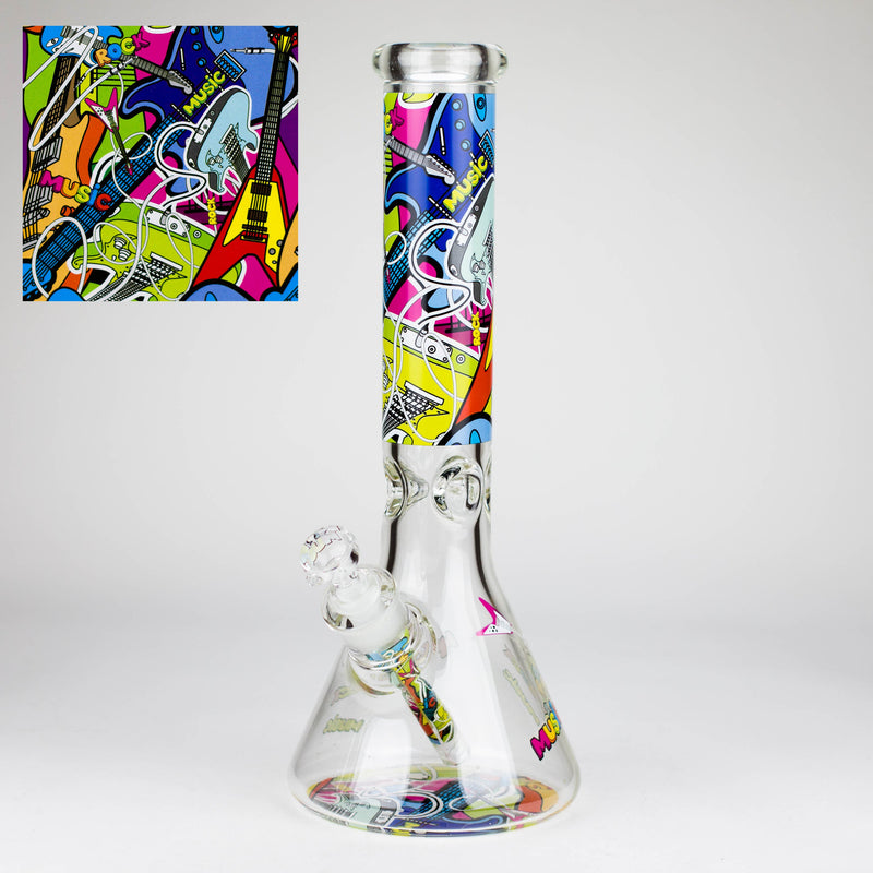 O 14″ Design Exclusive License Glass 7mm Bong Beaker Bong-Box of 6 [C1559-COMBO B]