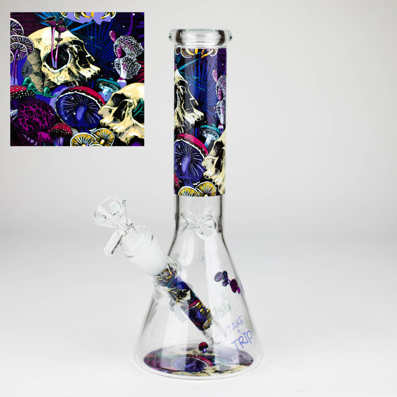 O 10″ Design Exclusive License Glass Bong Beaker Bong-Box of 20 [DCK014-COMBO D]