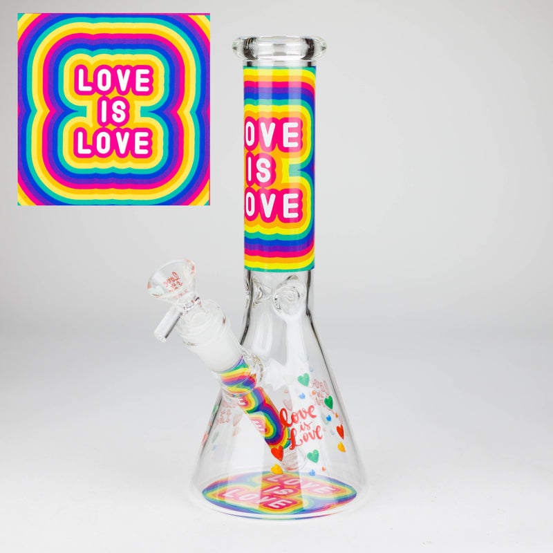 O 10″ Design Exclusive License Glass Bong Beaker Bong-Box of 20 [DCK014-COMBO D]