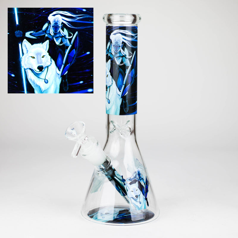 O 10″ Design Exclusive License Glass Bong Beaker Bong-Box of 20 [DCK014-COMBO D]