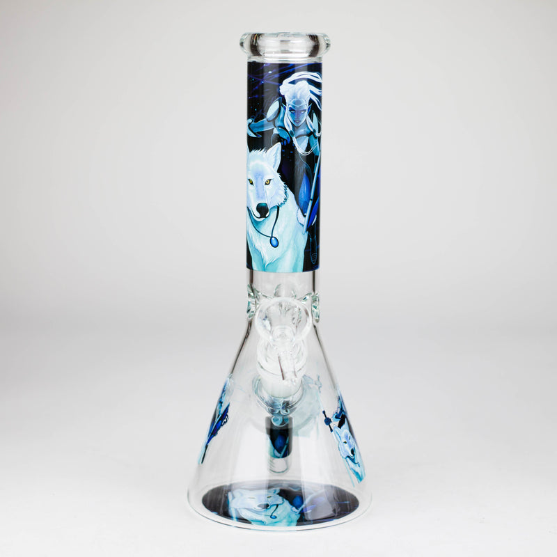 O 10″ Design Exclusive License Glass Bong Beaker Bong-Box of 20 [DCK014-COMBO D]