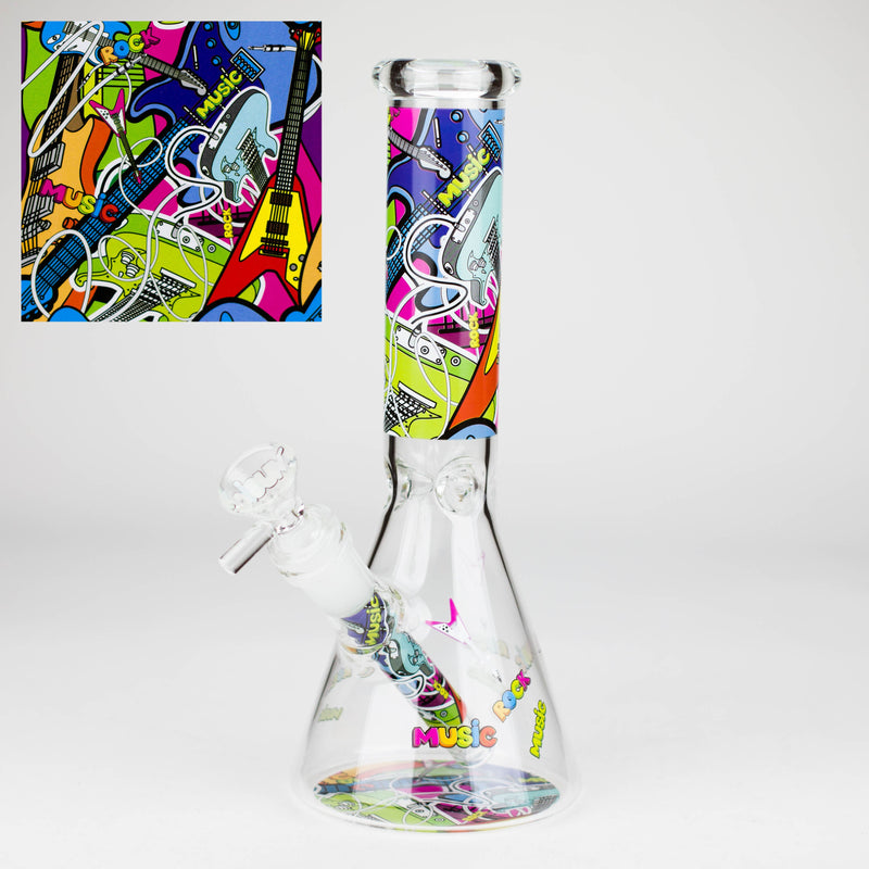 O 10″ Design Exclusive License Glass Bong Beaker Bong-Box of 20 [DCK014-COMBO D]