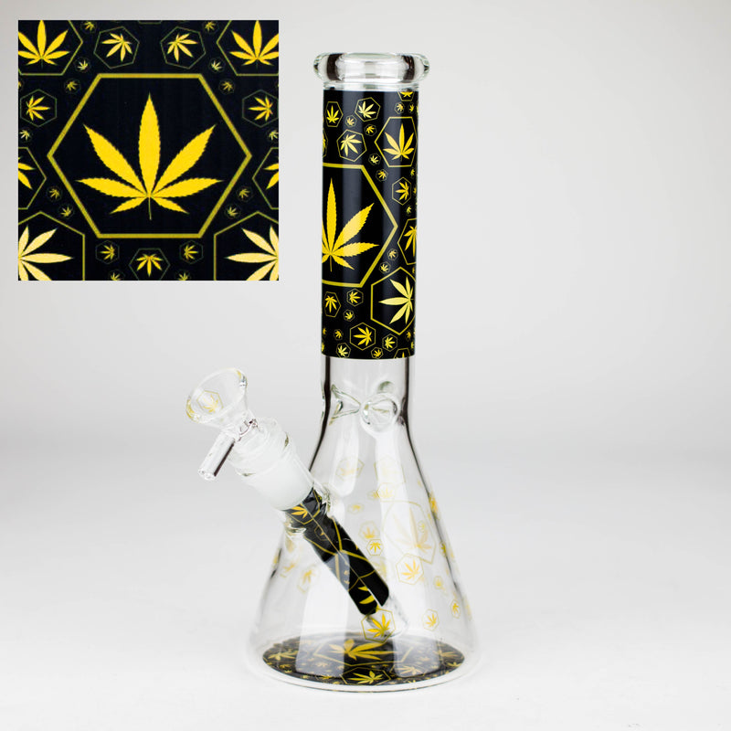 O 10″ Design Exclusive License Glass Bong Beaker Bong-Box of 20 [DCK014-COMBO D]