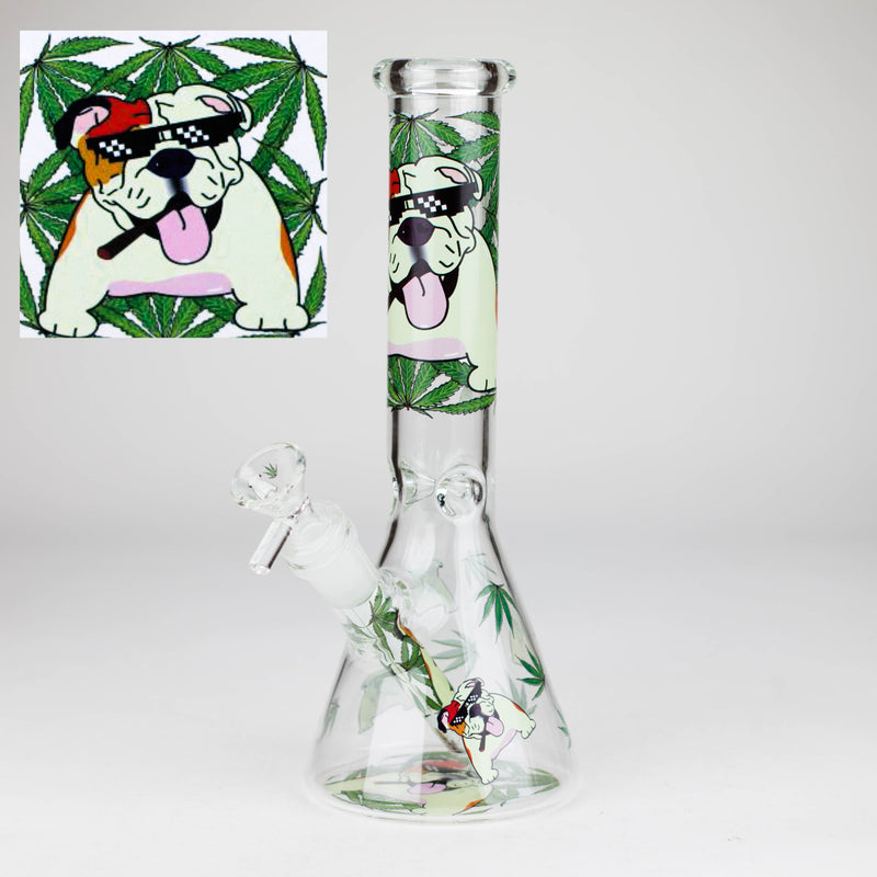 O 10″ Design Exclusive License Glass Bong Beaker Bong-Box of 20 [DCK014-COMBO D]