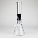 14" Beaker Base Glass Bong [C1034-CC268] Glass Bong Canadian Distributor Black