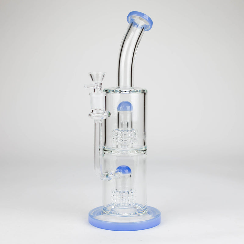 O 12″ Bent neck Glass Bong [C1539]