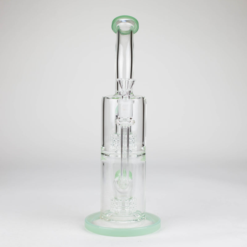 O 12″ Bent neck Glass Bong [C1539]