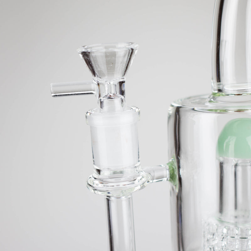 O 12″ Bent neck Glass Bong [C1539]