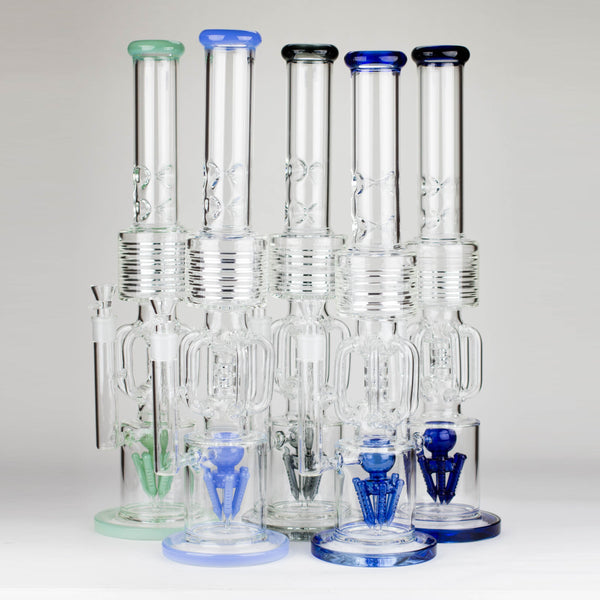 O 20" Glass recycle water bong [C1579]