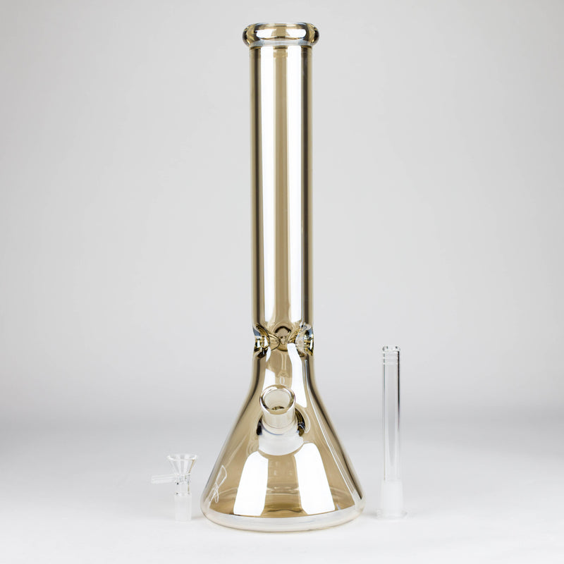 O 16" 7mm Beaker base glass bong [C1537]