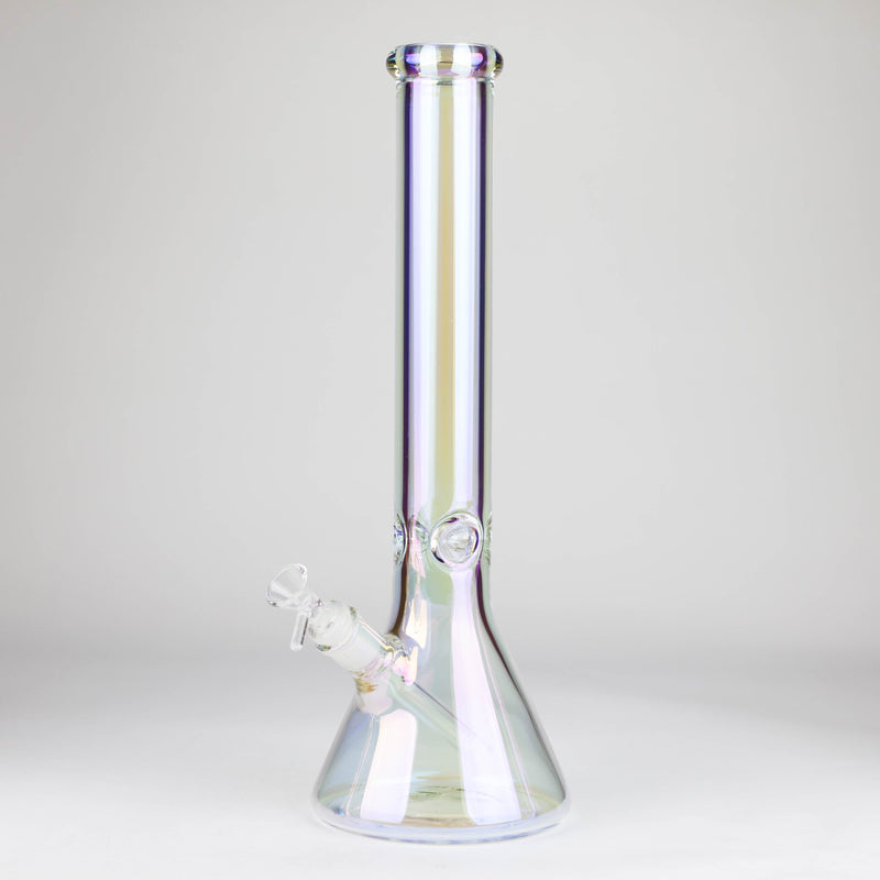 O 16" 7mm Beaker base glass bong [C1537]