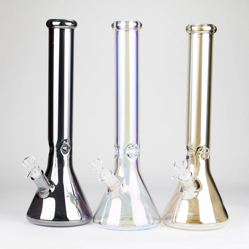 O 16" 7mm Beaker base glass bong [C1537]