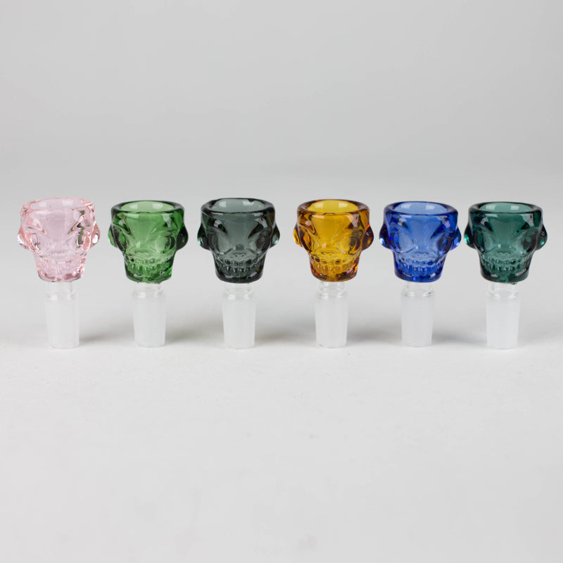 O Skull shape Male Join Glass Bowl Display Box of 8 [SMKJ-017]