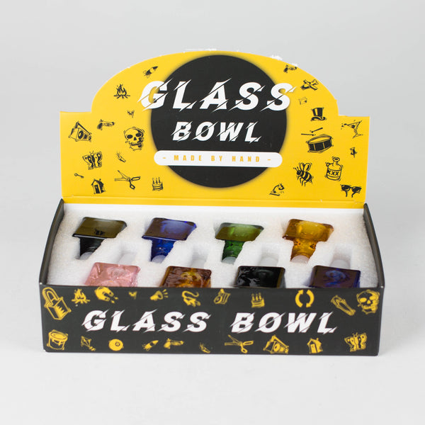 O Cube Male Join Glass Bowl Display Box of 8 [SMKJ-016]