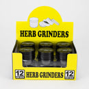 40*35mm MF Design 4 Layers Zinc Grinder Box Of 12 [SMKZ-005] Display Pack Canadian Distributor