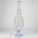 19" Coil Glass water recycler bong [C1576] Glass Bong Canadian Distributor Jade Blue