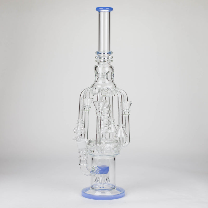 O 19" Coil Glass water recycle bong [C1576]