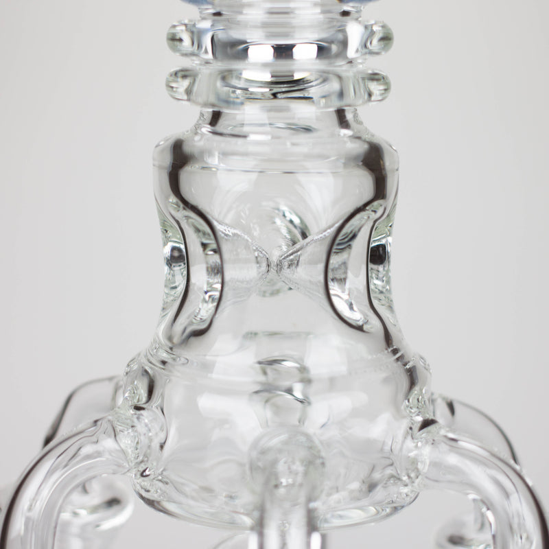 O 19" Coil Glass water recycle bong [C1576]