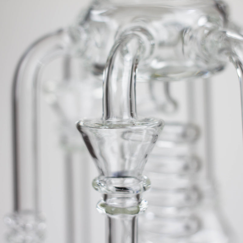 O 19" Coil Glass water recycle bong [C1576]