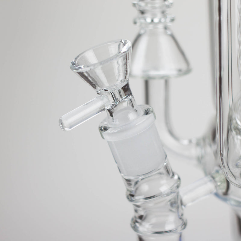 O 19" Coil Glass water recycle bong [C1576]