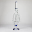 19" Coil Glass water recycler bong [C1576] Glass Bong Canadian Distributor Dark Blue