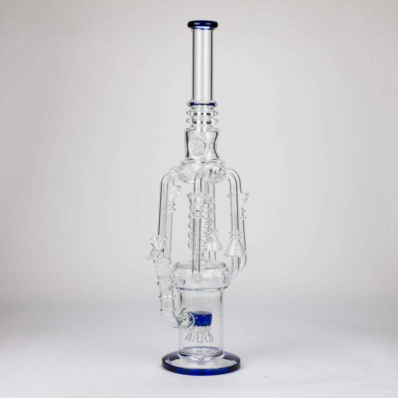 O 19" Coil Glass water recycle bong [C1576]