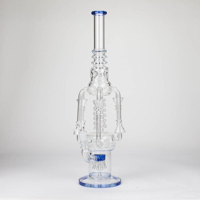 O 19" Coil Glass water recycle bong [C1576]