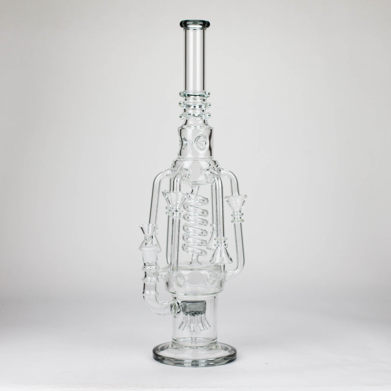 O 19" Coil Glass water recycle bong [C1576]