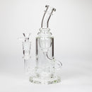 10″ Straight Tube Recycler Glass Bong [C1555] Glass Bong Canadian Distributor