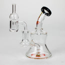 Xtreme | 5" Oil Rig with quartz banger [BT4409] Glass Rig Canadian Distributor Crocoite (A)
