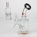 Xtreme | 5" Oil Rig with quartz banger [BT4409] Glass Rig Canadian Distributor Hemimorphite (D)