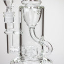 10″ Straight Tube Recycler Glass Bong [C1555] Glass Bong Canadian Distributor