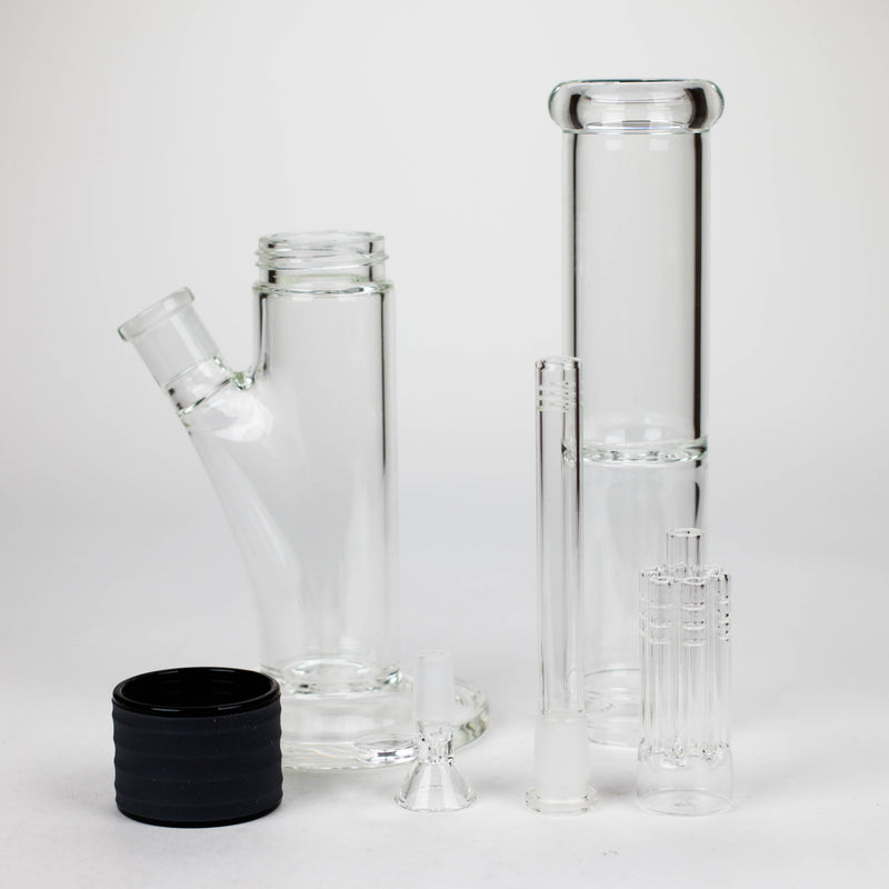 O 17″ 5mm DIY Glass Straight Tube Bong Set [BT2528]