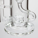 10″ Straight Tube Recycler Glass Bong [C1555] Glass Bong Canadian Distributor
