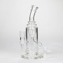 10″ Straight Tube Recycler Glass Bong [C1555] Glass Bong Canadian Distributor