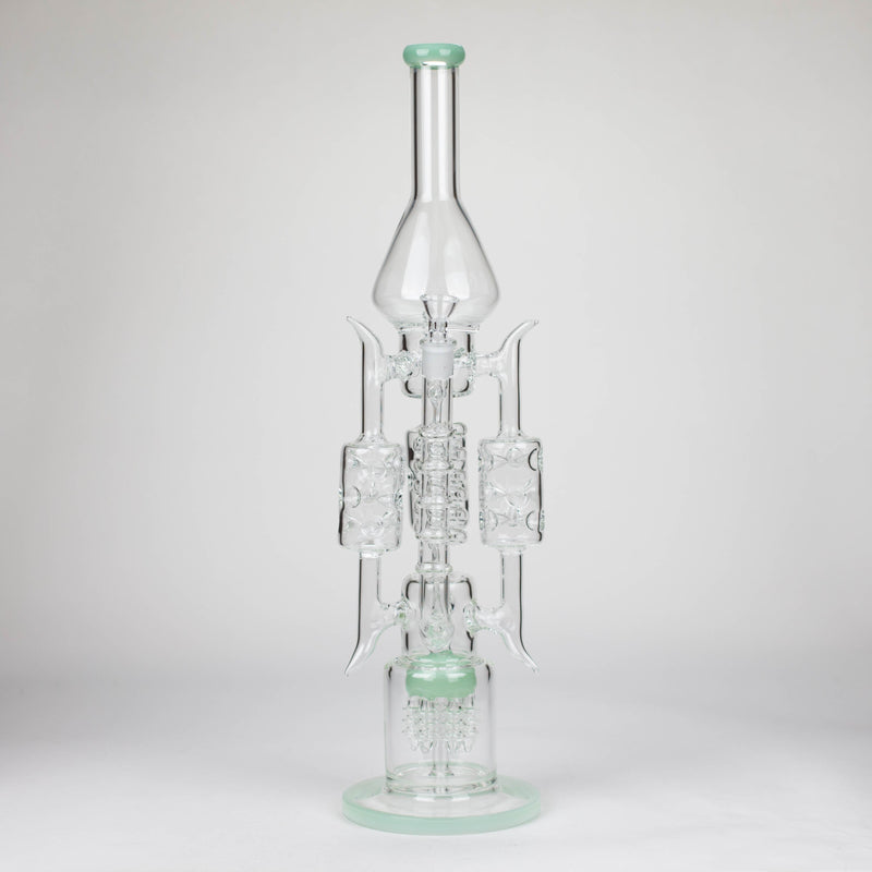 O 20" Coil Glass water recycle bong [C1577]