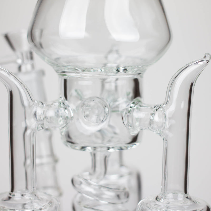 O 20" Coil Glass water recycle bong [C1577]