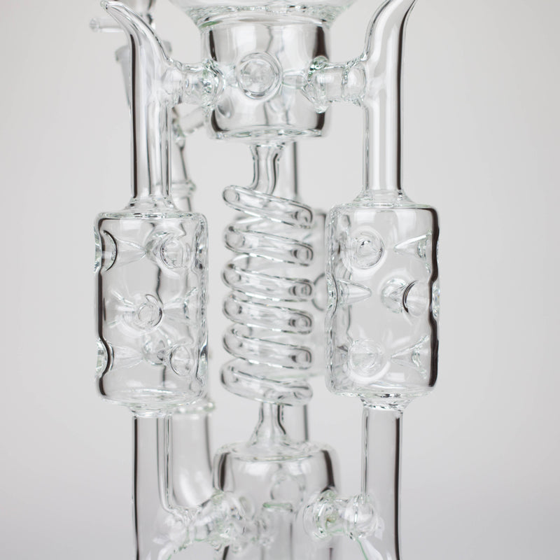 O 20" Coil Glass water recycle bong [C1577]