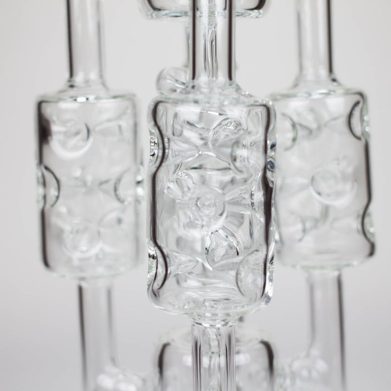 O 20" Coil Glass water recycle bong [C1577]