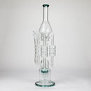 20" Coil Glass water recycler bong [C1577] Glass Bong Canadian Distributor Teal