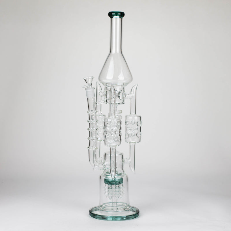 O 20" Coil Glass water recycle bong [C1577]