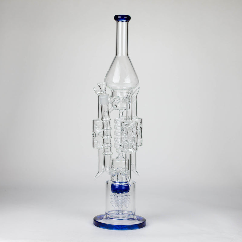 O 20" Coil Glass water recycle bong [C1577]