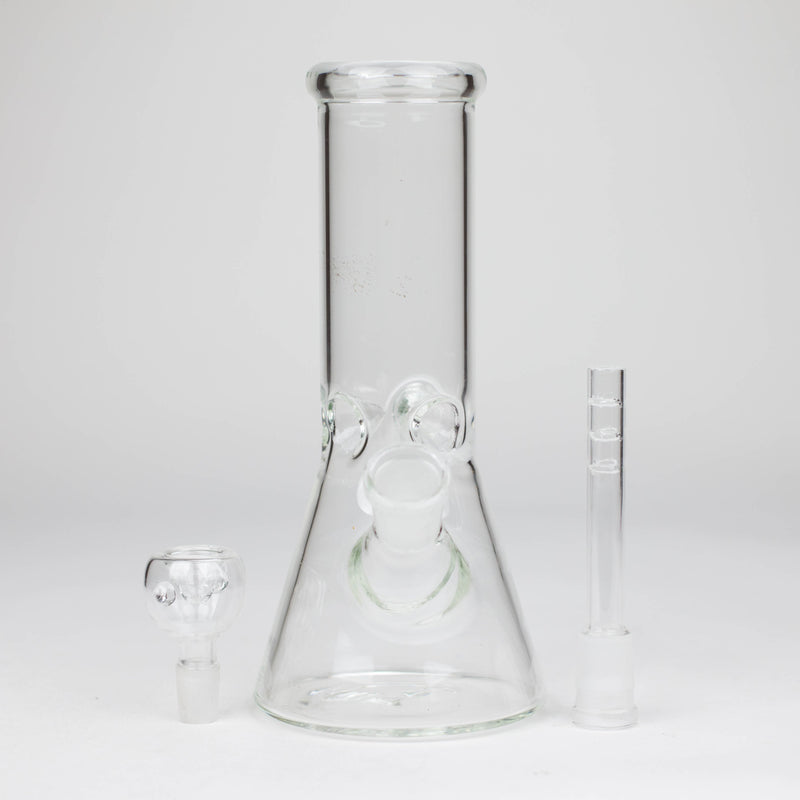 O 8" Clear Beaker Bong