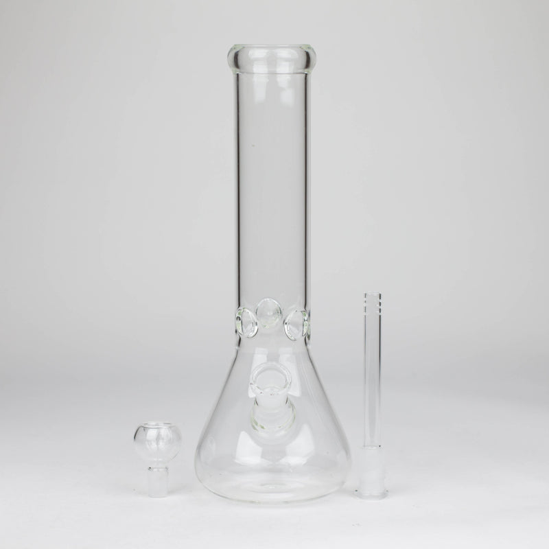 O 12" Clear Beaker Bong